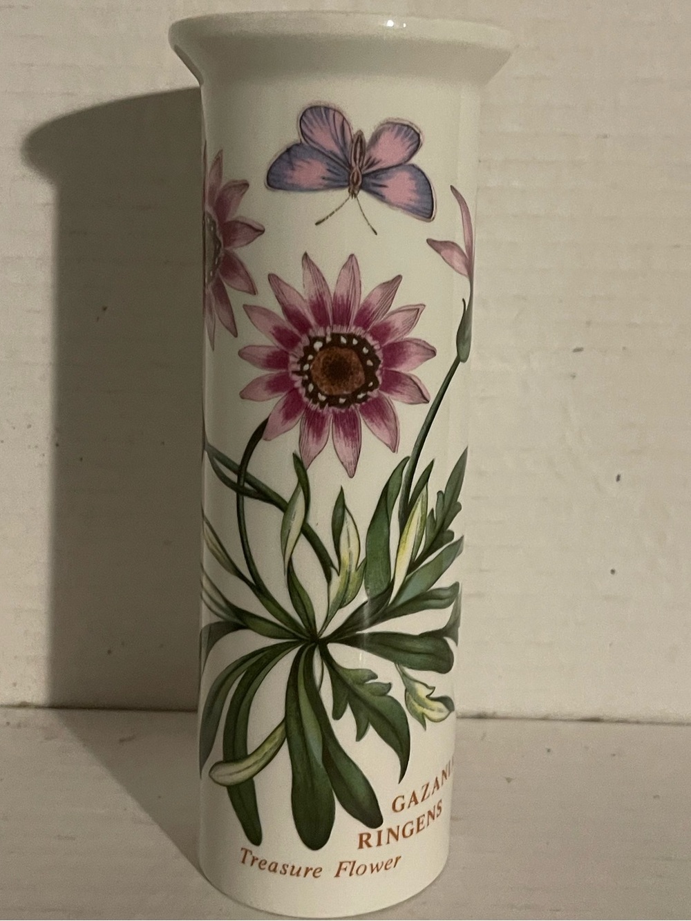 Portmerion Botanical Vase 7” By 2” Made In UK Treasure Flower